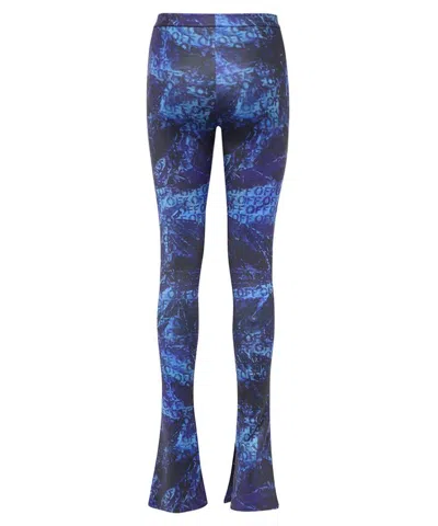 Off-white Printed Leggings In Blue