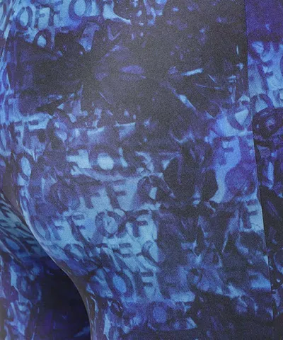 Off-white Printed Leggings In Blue