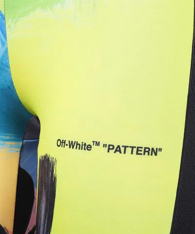 Off-white Logo Print Shorts In Multi