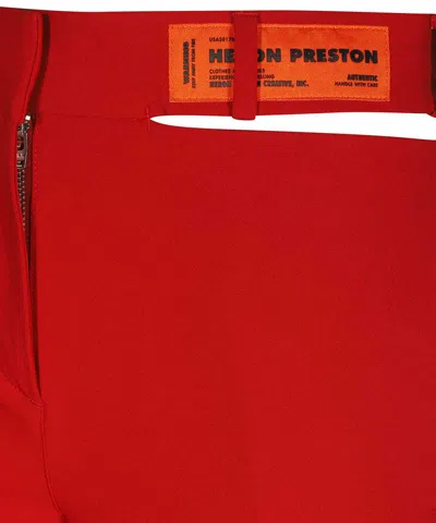 Heron Preston Straight-leg Trousers In Red