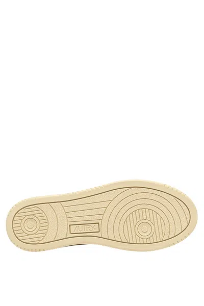 Autry Platform Low Lea Pat Wht Pltaupe