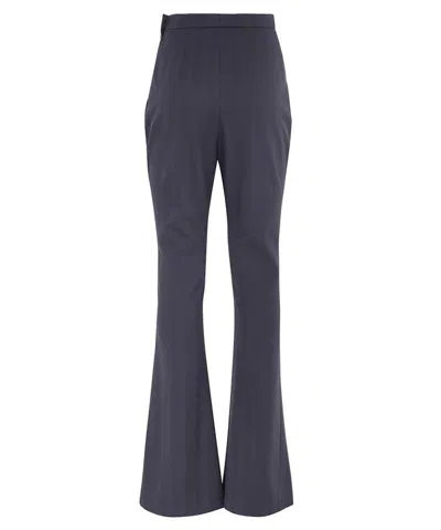 Balmain Virgin Wool Trousers In Blue
