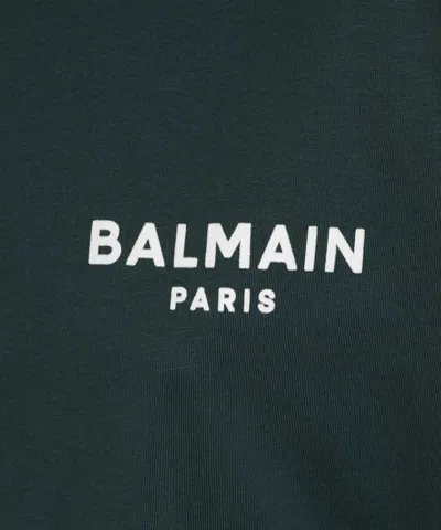Balmain Cotton T-shirt In Green