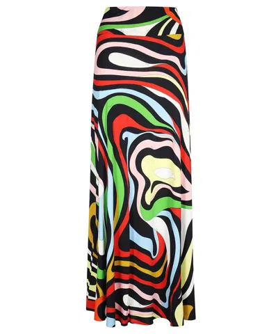 Pucci Printed Skirt In Multi