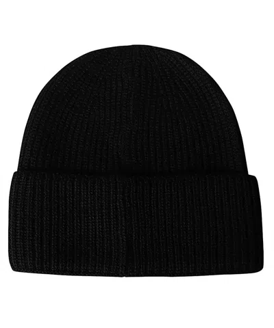 Msgm Logo-embroidered Ribbed-knit Beanie In Black