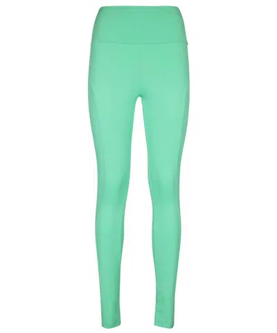 Msgm High-waist Leggings In Green