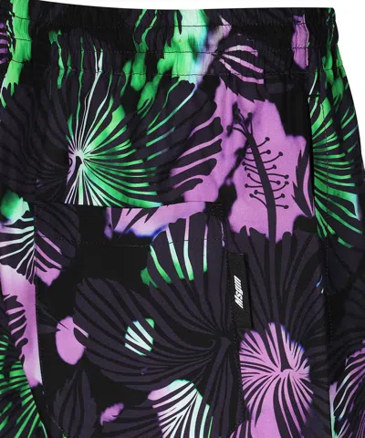 Msgm Cotton Bermuda Shorts In Black