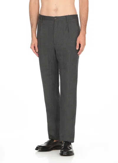 Incotex Wool Pants In Gray