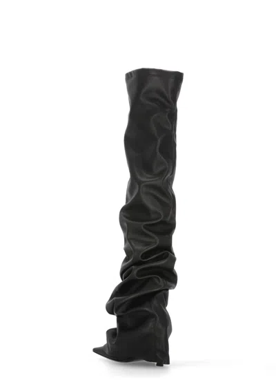 Attico Robin Over-the-knee Stiletto Heel Boot In Black