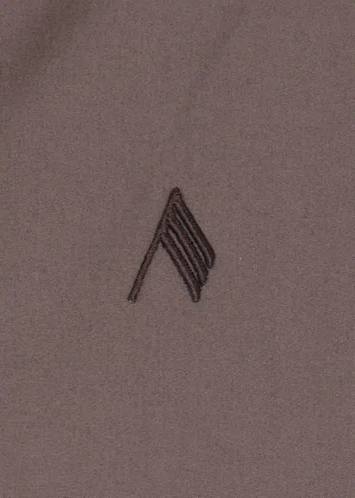 Attico Brown Diana Shirt In Gray