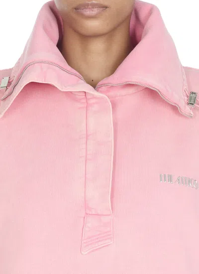 Attico Jacket With Logo In Pink