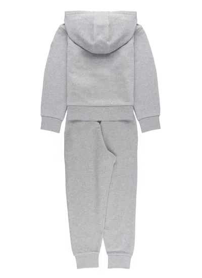 Moncler 2-piece Cotton Jumpsuit In Gray