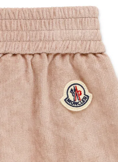 Moncler Pants With Logo In Brown