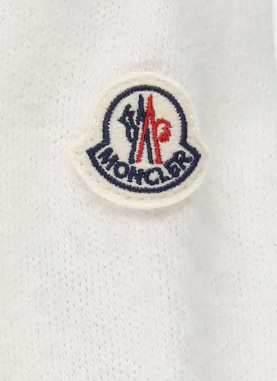 Moncler Padded Jacket With Logo In White