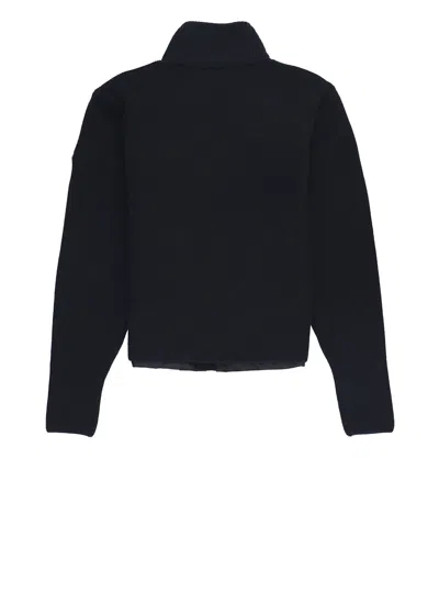 Moncler Kids Cardigan In Black