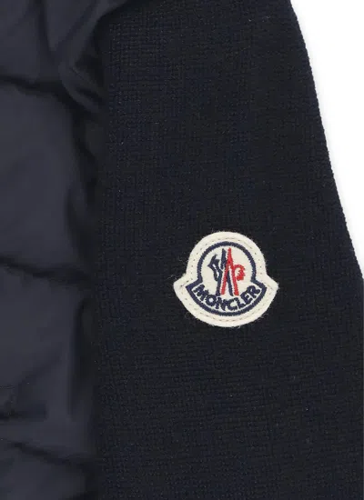 Moncler Kids Cardigan In Black