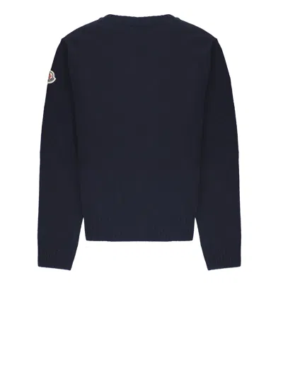 Moncler Cotton And Wool Sweater In Black
