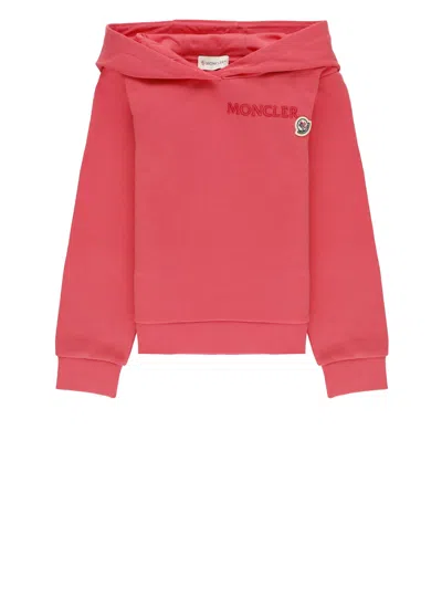 Moncler Loged Hoodie In Pink