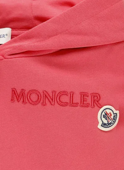 Moncler Loged Hoodie In Pink