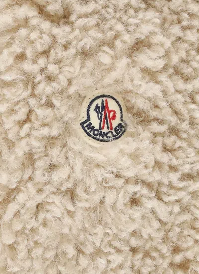Moncler Hoodie With Logo In Neutral