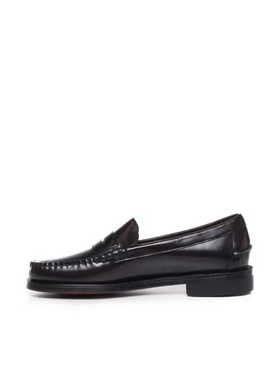 Sebago Dan Po Lt Leather Loafers In Black