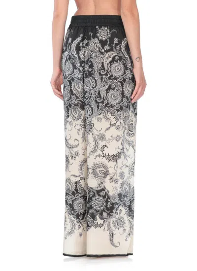 Zimmermann Relaxed Floral Print Trousers With Elasticated Waistband