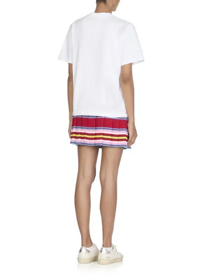 Casablanca Crew Neck Graphic Print Short Sleeves Top