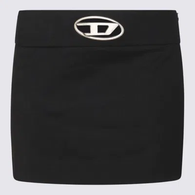 Diesel O-dixy Wool Blend Mini Skirt