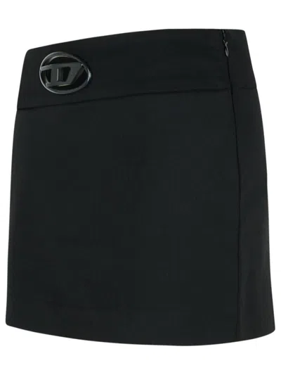 Diesel O-dixy Wool Blend Mini Skirt