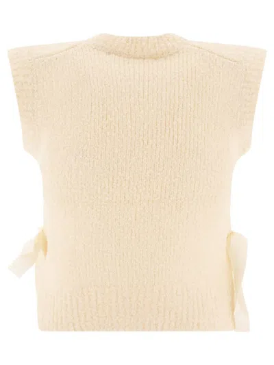 Cecilie Bahnsen Owen Knitted Vest In Neutral