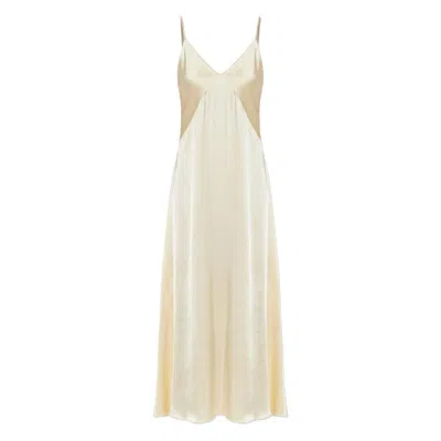 Forte Forte Suspender Dress In Neutral