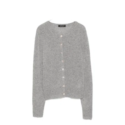 Aragona Button-front Cashmere Cardigan In Gray