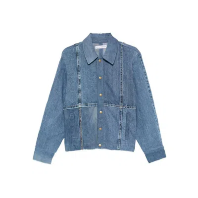 E.l.v Denim E.l.v. Denim Outerwears In Blue