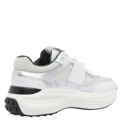 Tod's Sneakers In Leather And Fabric