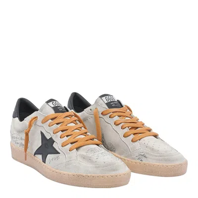 Golden Goose Ballstar Suede Upper Toe Tongue And Spur Leather Star And Heel Sneakers Black