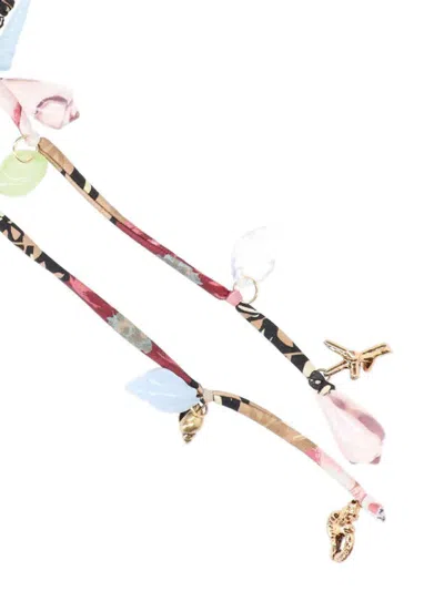 Chloé Embellished Floral Halter Triangle Coverups In Multi