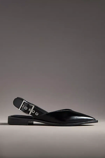 Maeve Moto Pointed-toe Slingback Flats