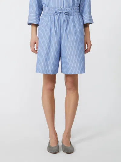Weekend Max Mara Striped Poplin Bermuda Shorts