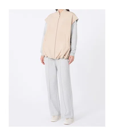 Weekend Max Mara Water-repellent Canvas And Scuba Gilet