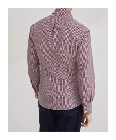 Brunello Cucinelli Gingham-pattern Shirt In Purple