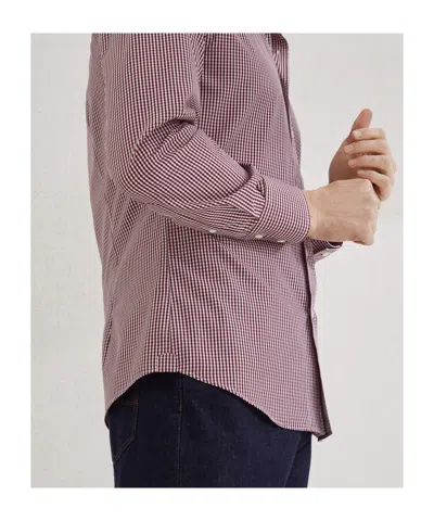 Brunello Cucinelli Gingham-pattern Shirt In Purple