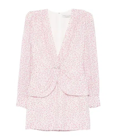 Alessandra Rich Floral-print Minidress - Women's - Polyester/silk