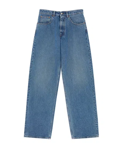 Mm6 Maison Margiela Wide-leg Jeans In Blue