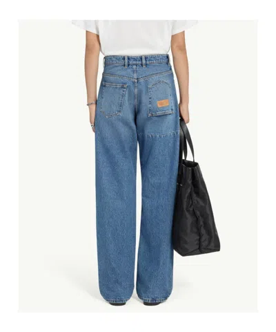 Mm6 Maison Margiela Wide-leg Jeans In Blue