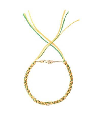 Lisa O 9k Yellow Gold Na Gioia Diamond Bracelet