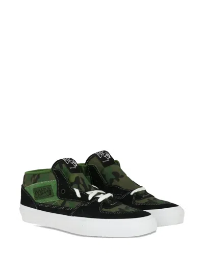 Vans Camouflage-print Lace-up Sneakers In Green