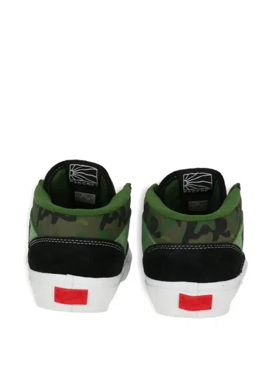 Vans Camouflage-print Lace-up Sneakers In Green