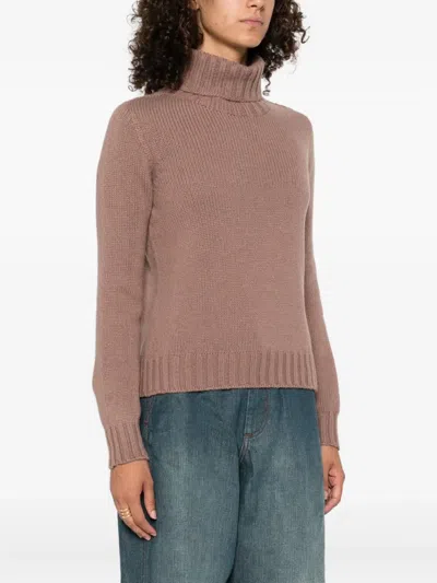 Aragona Turtleneck Cashmere Sweater In Pink