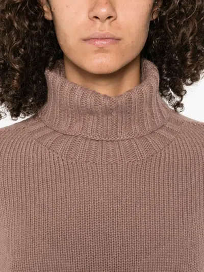 Aragona Turtleneck Cashmere Sweater In Pink