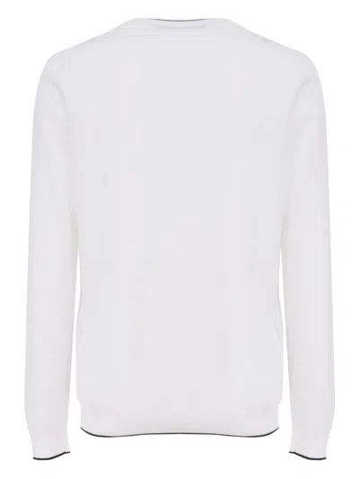 Fay Cotton Sweatshirt In White